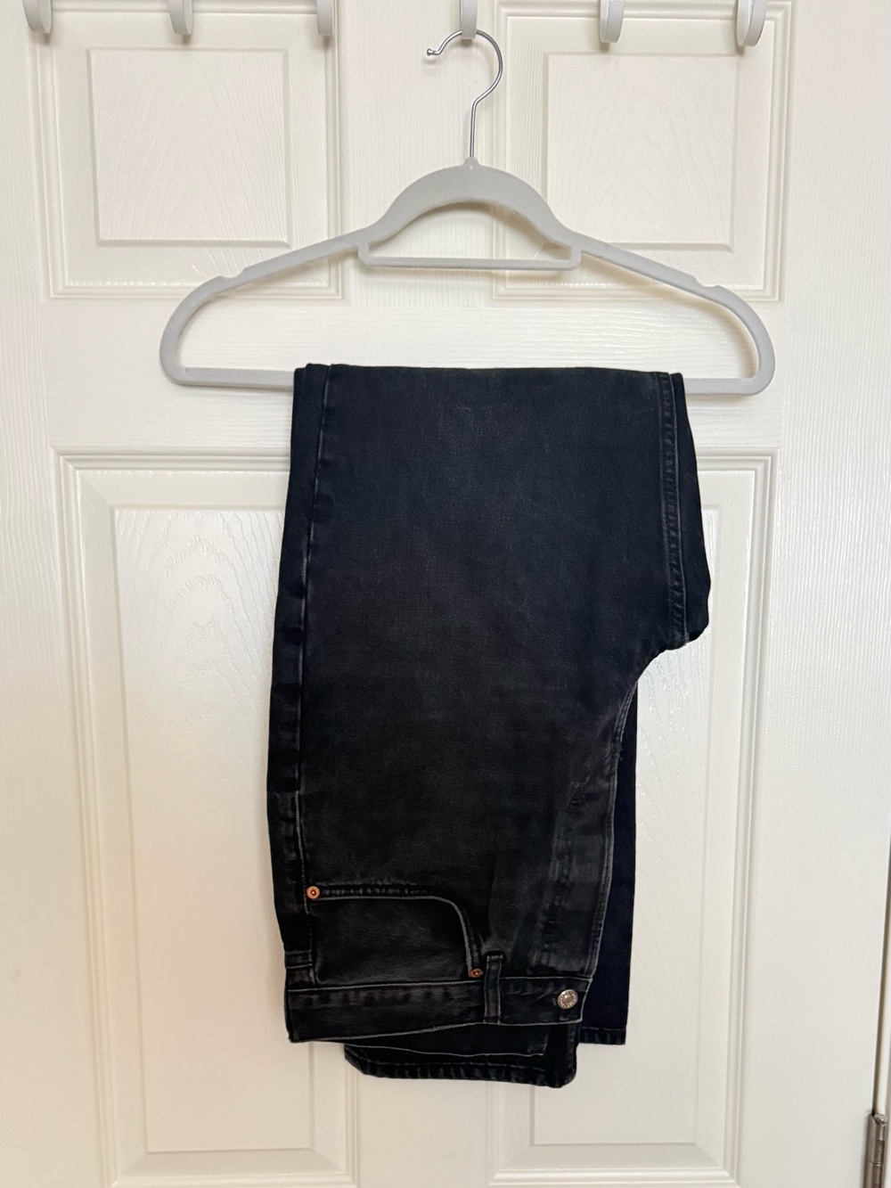 Topshop Classic Button Style Straight Jeans